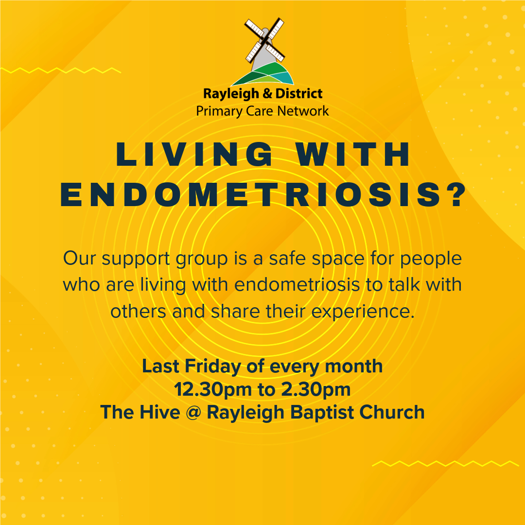 Our support group is a safe space for people living with endometriosis.