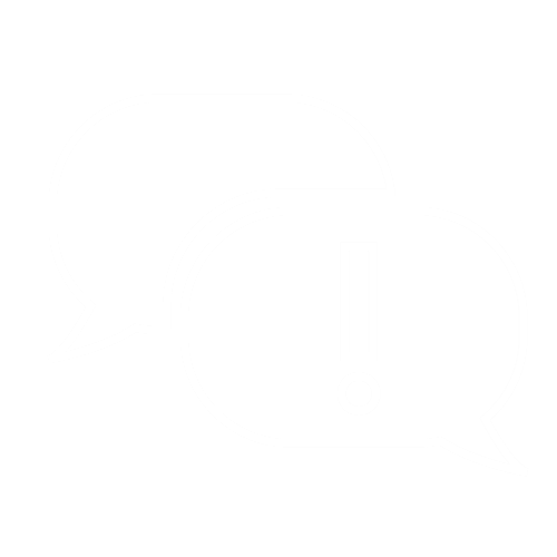 Speech bubble with an ! icon